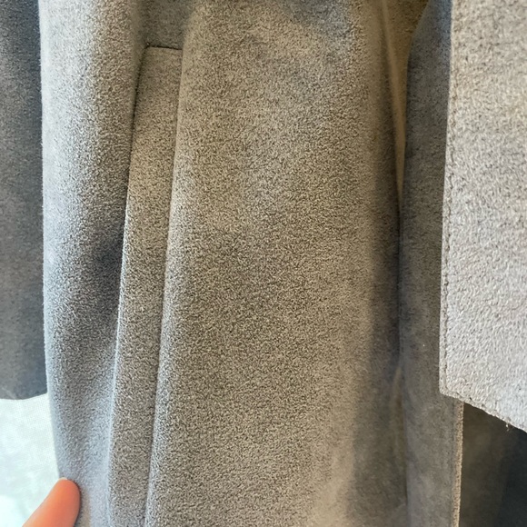 Vintage dusty blue trench - Picture 4 of 4